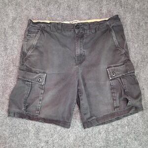Burton Cargo Shorts Mens 36 Black Durable Goods Cotton Utility Outdoor